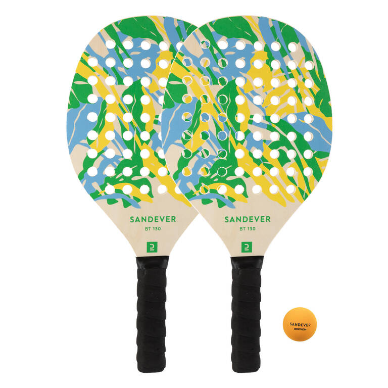 Set Raket Tenis Pantai Experience - Hijau