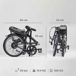 Electric Folding Bike E-Fold 100 - Black