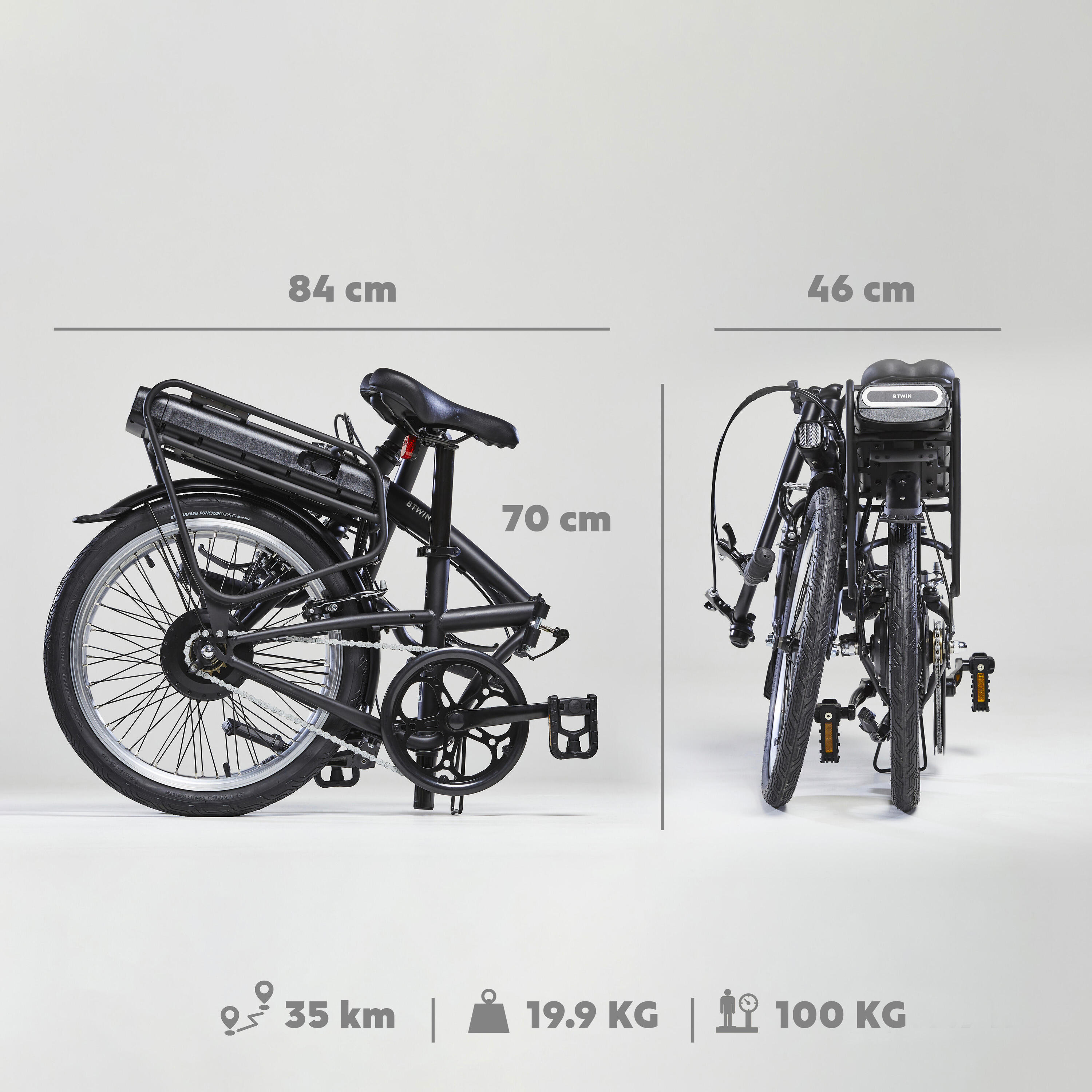 Electric Folding Bike E-Fold 100 - Black 2/16