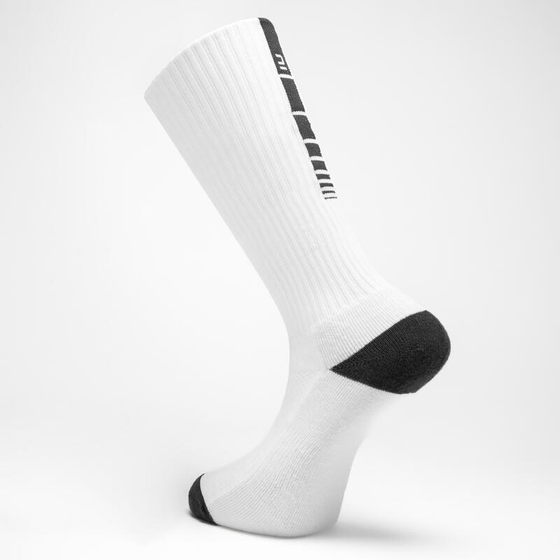 Chaussettes de handball high Adulte - 1 paire H500 Blanc