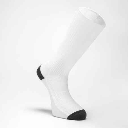 Črne visoke nogavice H500 za odrasle - Bele