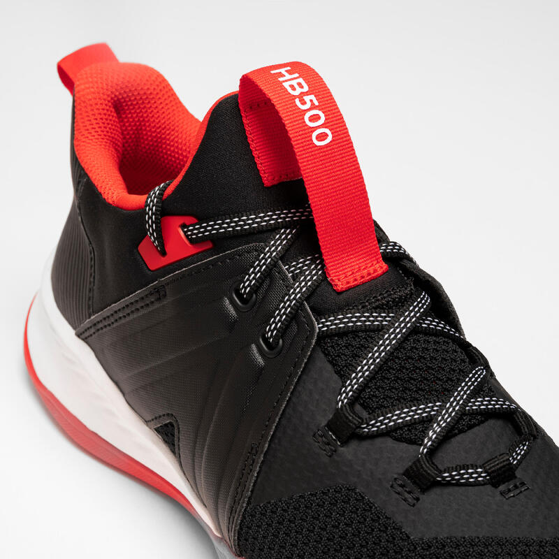 Chaussures de handball H500 FASTER Noir Rouge