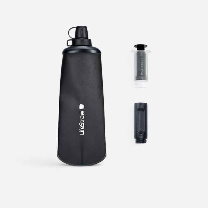 Trinkflasche weich mit Filter Trekking 1 Liter - LifeStraw