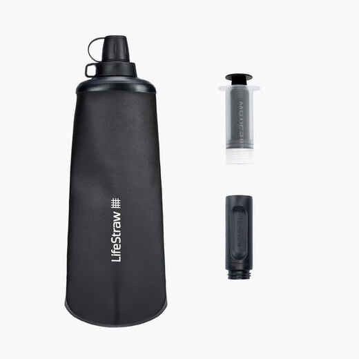 
      Trinkflasche weich mit Filter Trekking 1 Liter - LifeStraw 
  