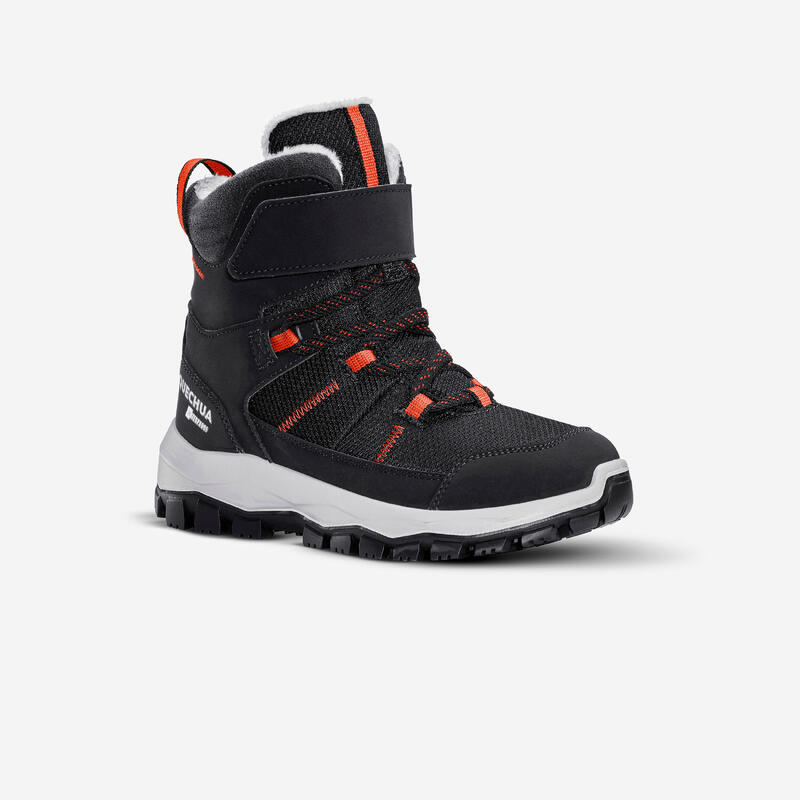 Botas de nieve y apreski impermeable con velcro Niños 24-34 Quechua SH500