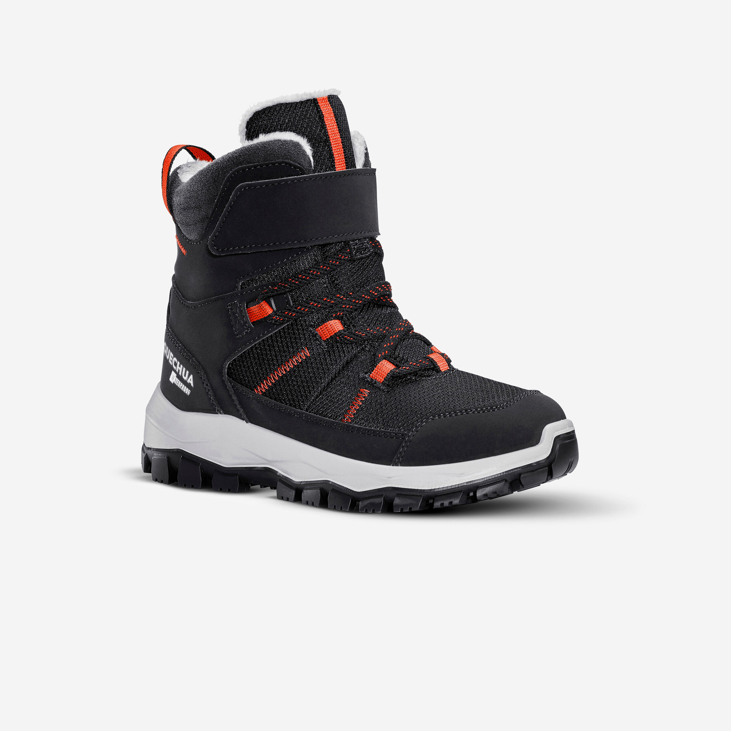 QUECHUA Warme waterdichte wandelschoenen kinderen SH500 MTN klittenband maat 24 34 Decathlon