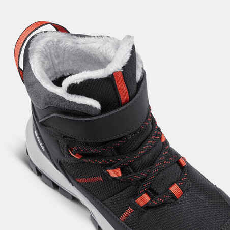 Children's warm waterproof hiking boots - SH500 MTN Velcro - Size 7J - 2