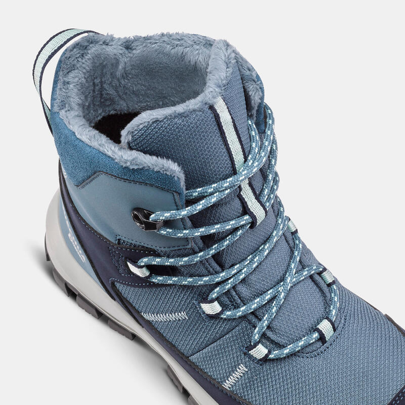 Warme en waterdichte wandelschoenen SH500 MTN veters kinderen maat 35-38