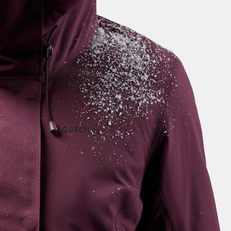 Kadın Su Geçirmez Outdoor Kar Montu/Kışlık Mont - Bordo - SH500 -10 °C