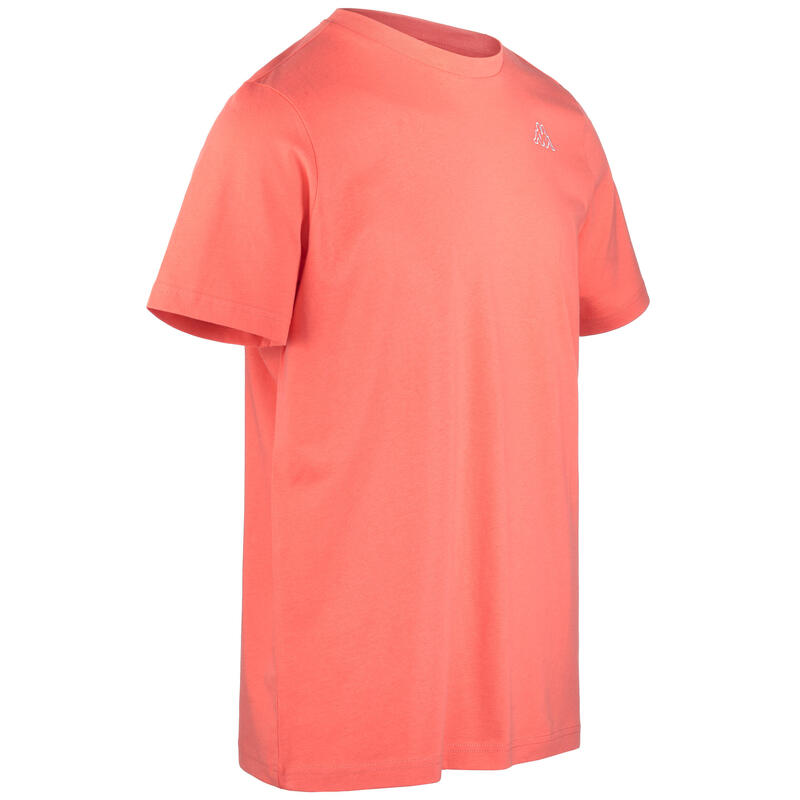 T-shirt uomo Kappa 100% cotone logo piccolo arancione