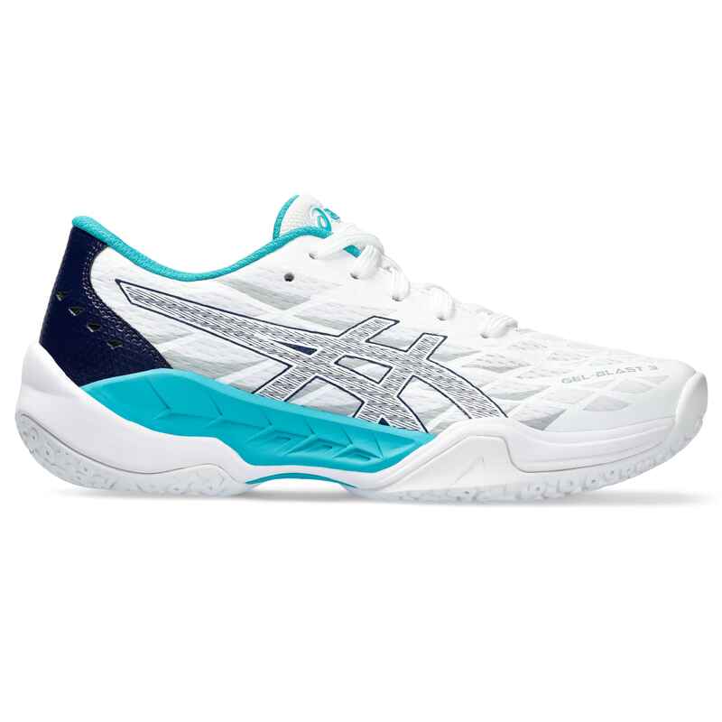 Kinder Handball Hallenschuhe – ASICS Gel Blast 3 weiss/blau