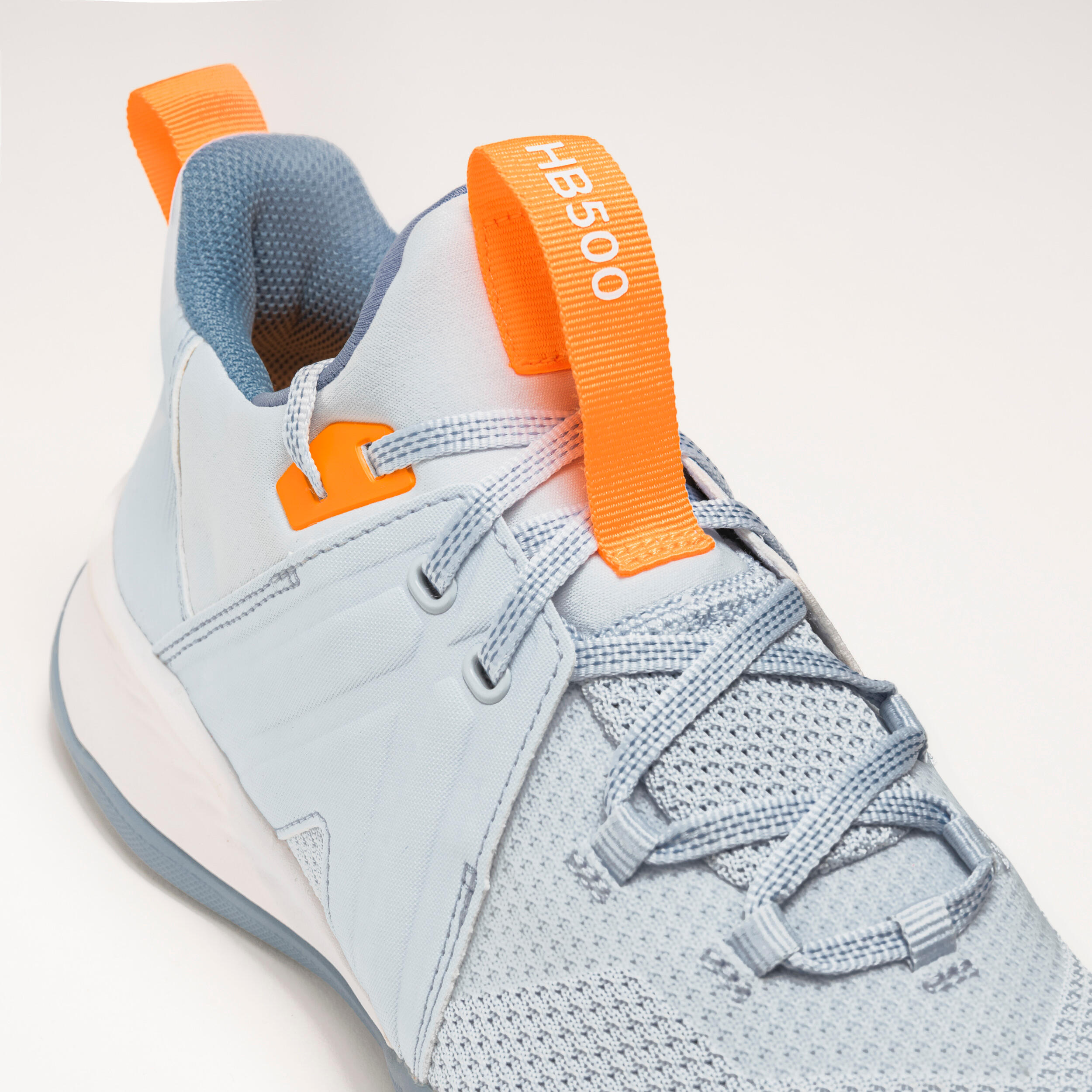 Handball Shoes H500 Faster - Grey/Orange 4/6