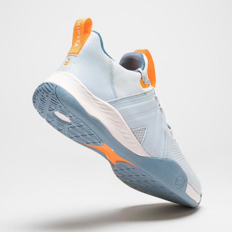 Chaussures de Handball H500 FASTER Gris Orange