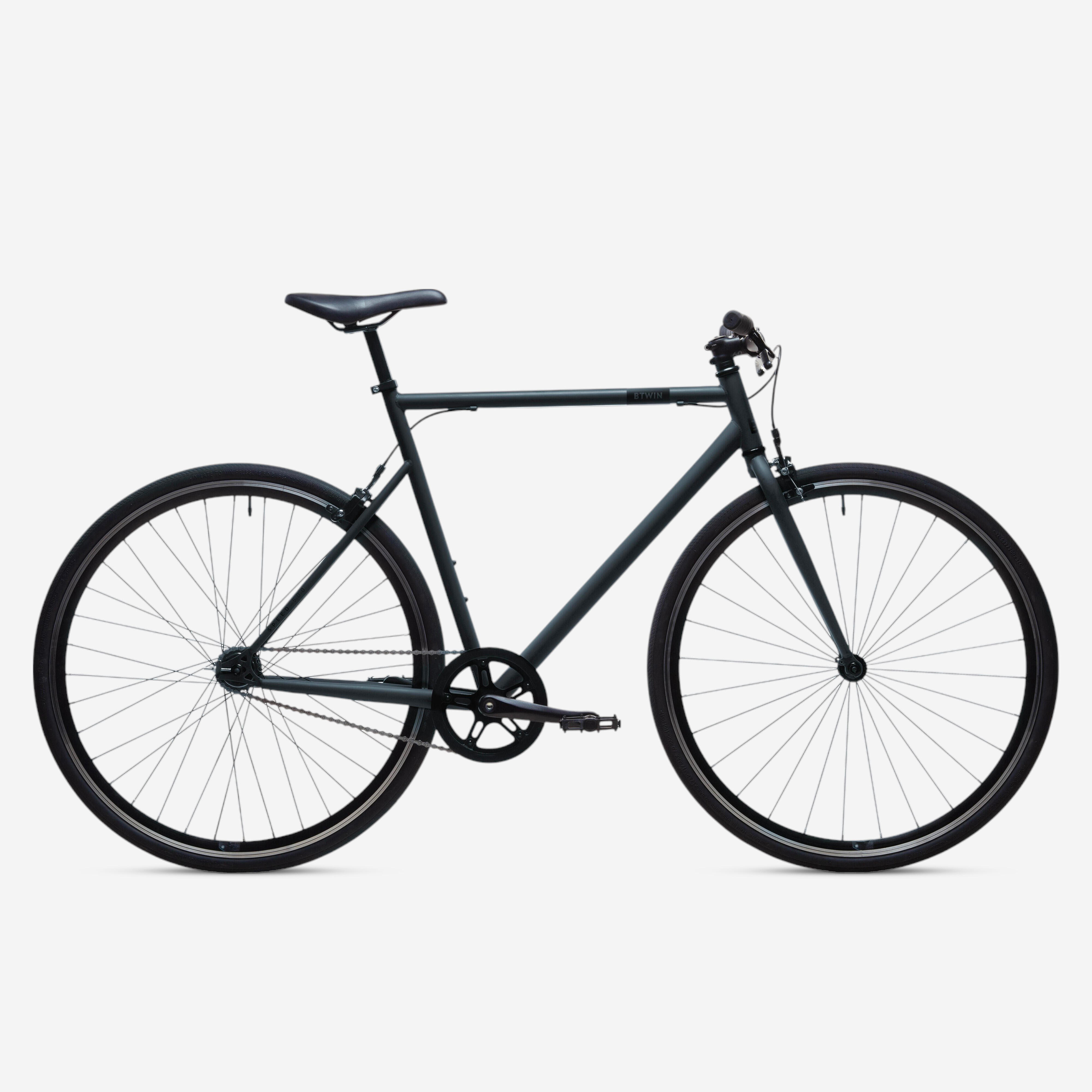 Elops 520 Low Frame City Bike - Steel blue, - - Elops Elops 520 Low Frame City Bike - Steel blue, - - Elops