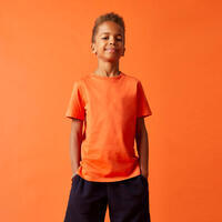 T-shirt coton enfant mixte - orange
