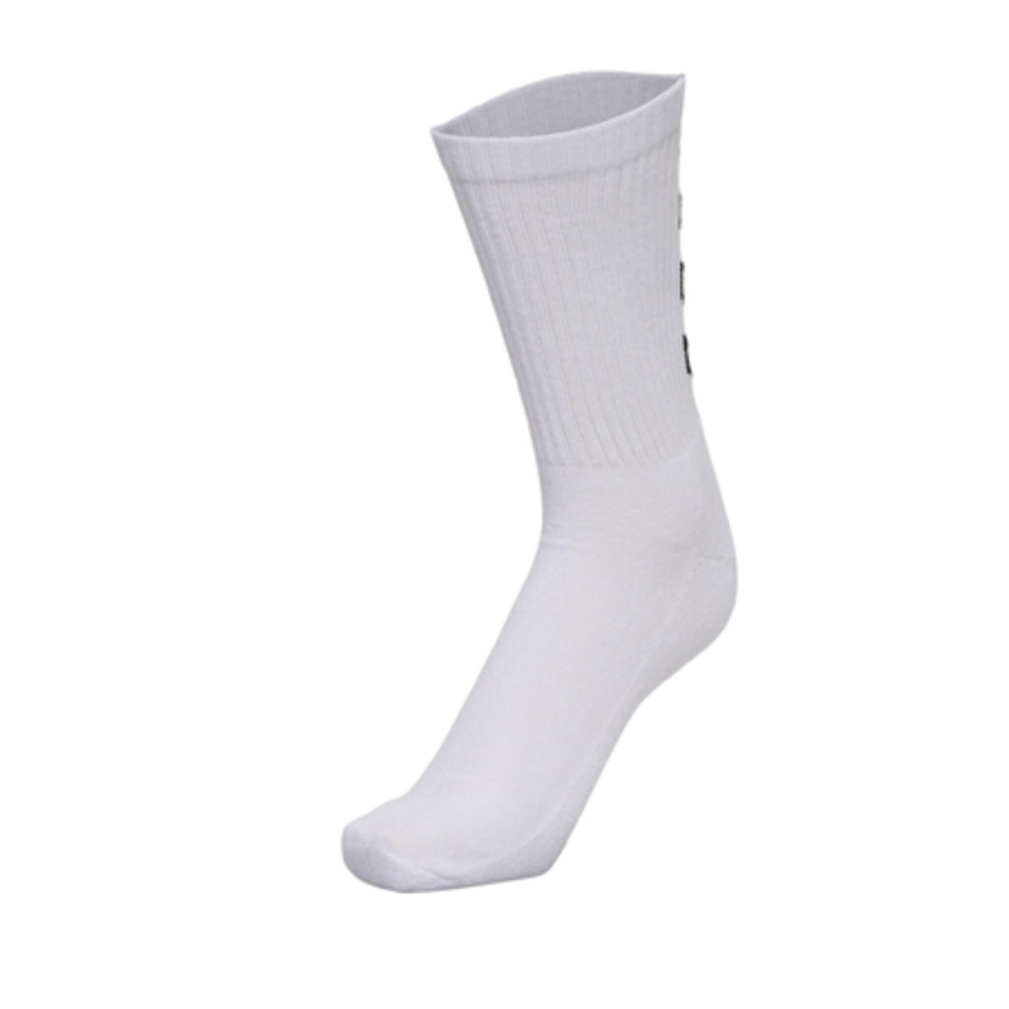 Damen/Herren Handball Socken - HUMMEL Fundamental 3er Pack Sportsocken weiß 3/5