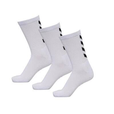 Damen/Herren Handball Socken - HUMMEL Fundamental 3er Pack Sportsocken weiß