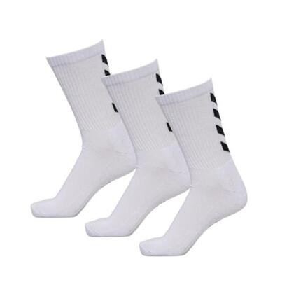 Damen/Herren Handball Socken - HUMMEL Fundamental 3er Pack Sportsocken weiß