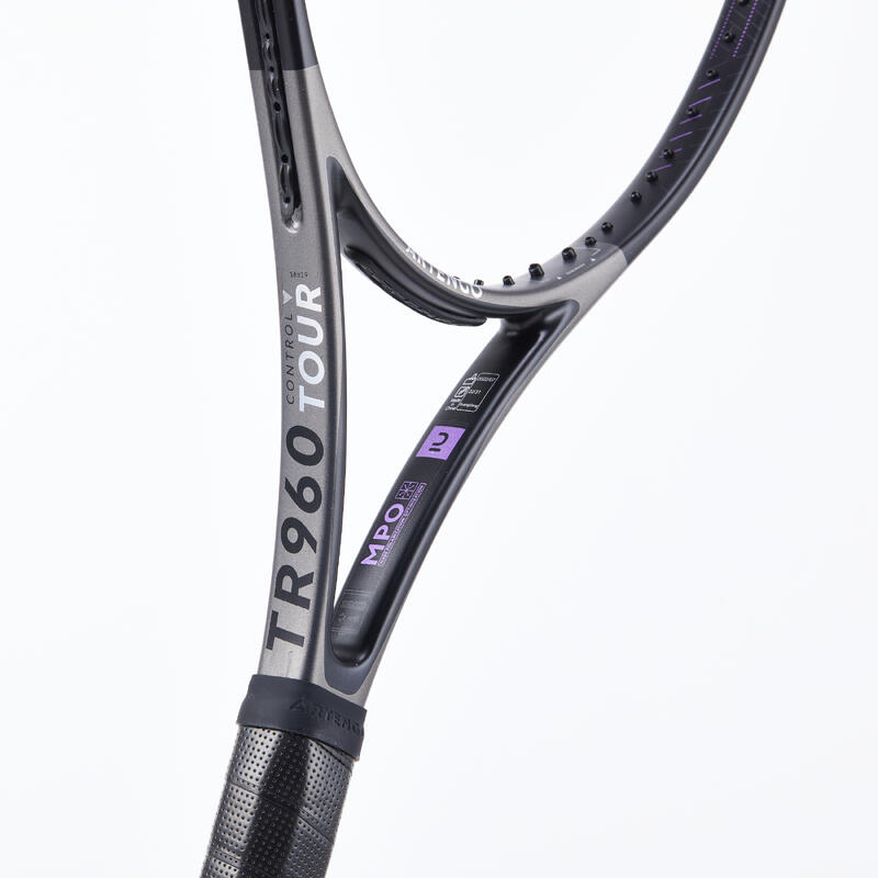 Racchetta tennis adulto TR 960 CONTROL TOUR non incordata grigia