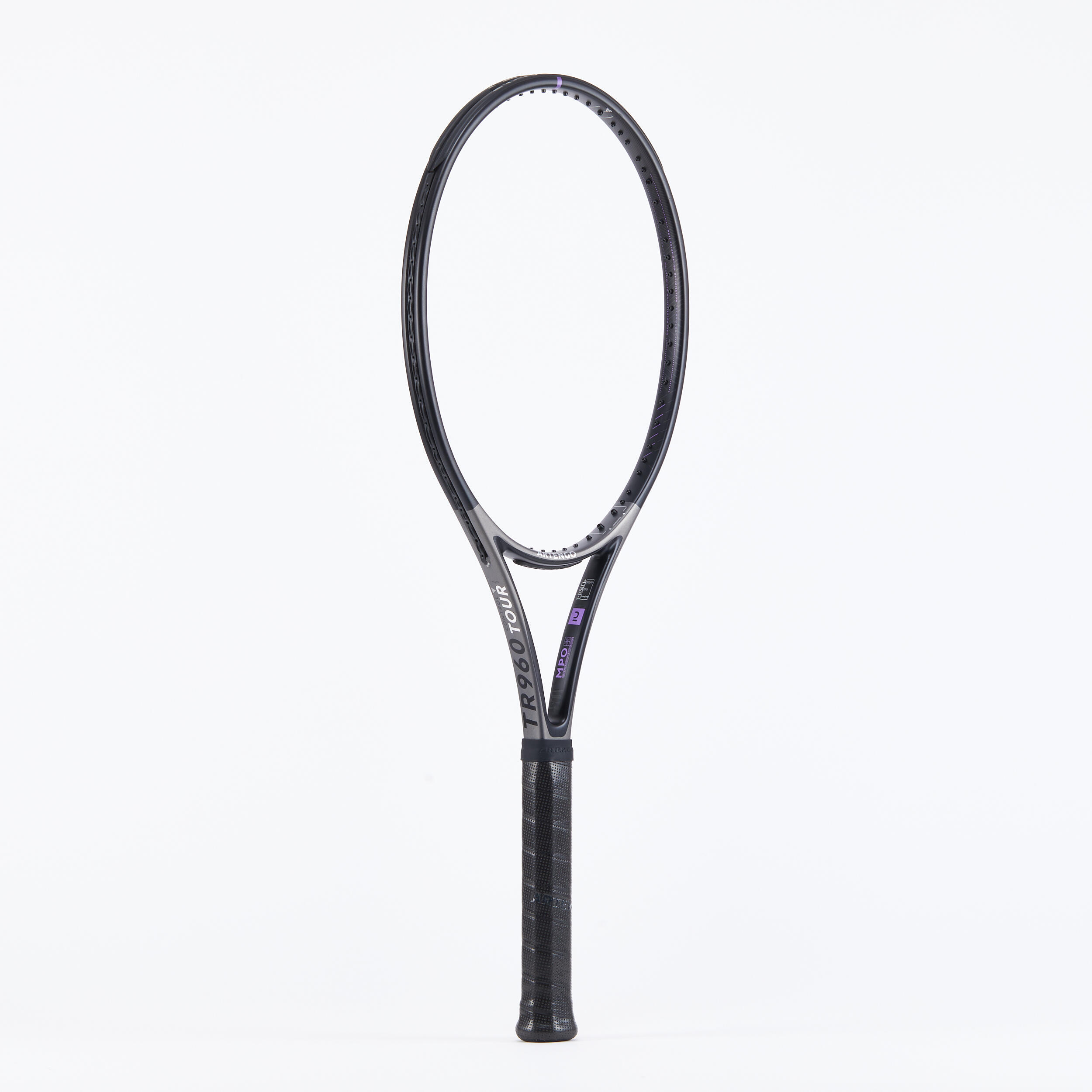 Adult Tennis Racket Control Tour TR960 16x19 Unstrung - Grey 3/12