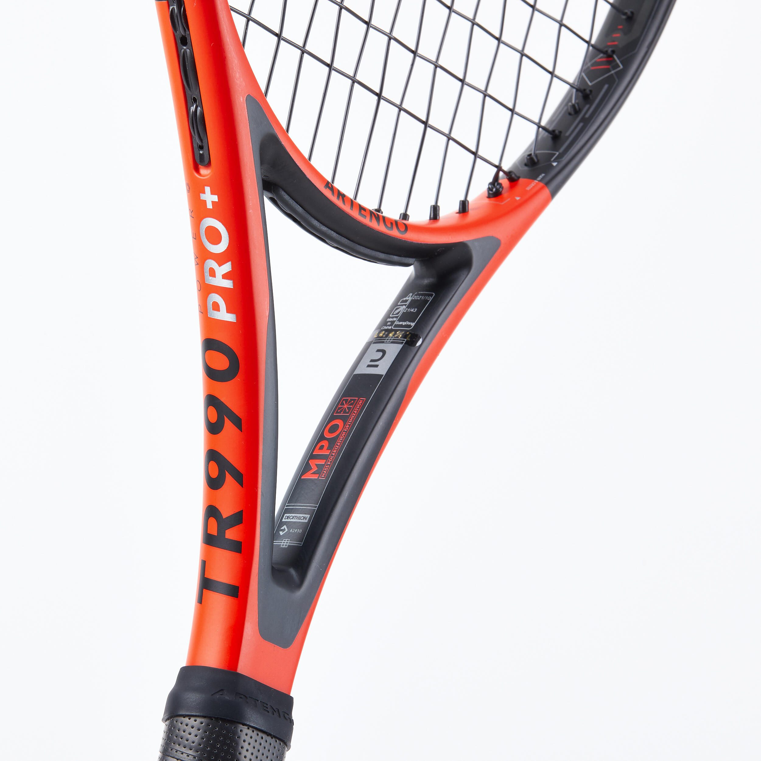 ARTENGO Racchetta da tennis per adulti - TR990 POWER PRO+ Extended Red Black 300g