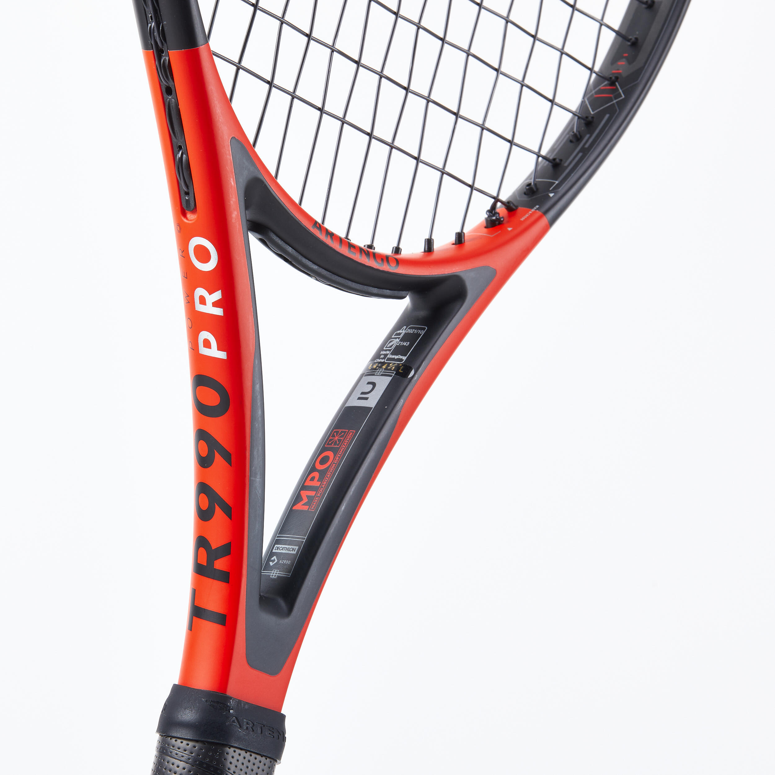 Adult Tennis Racket Power Pro TR990 300g - Red/Black 4/8
