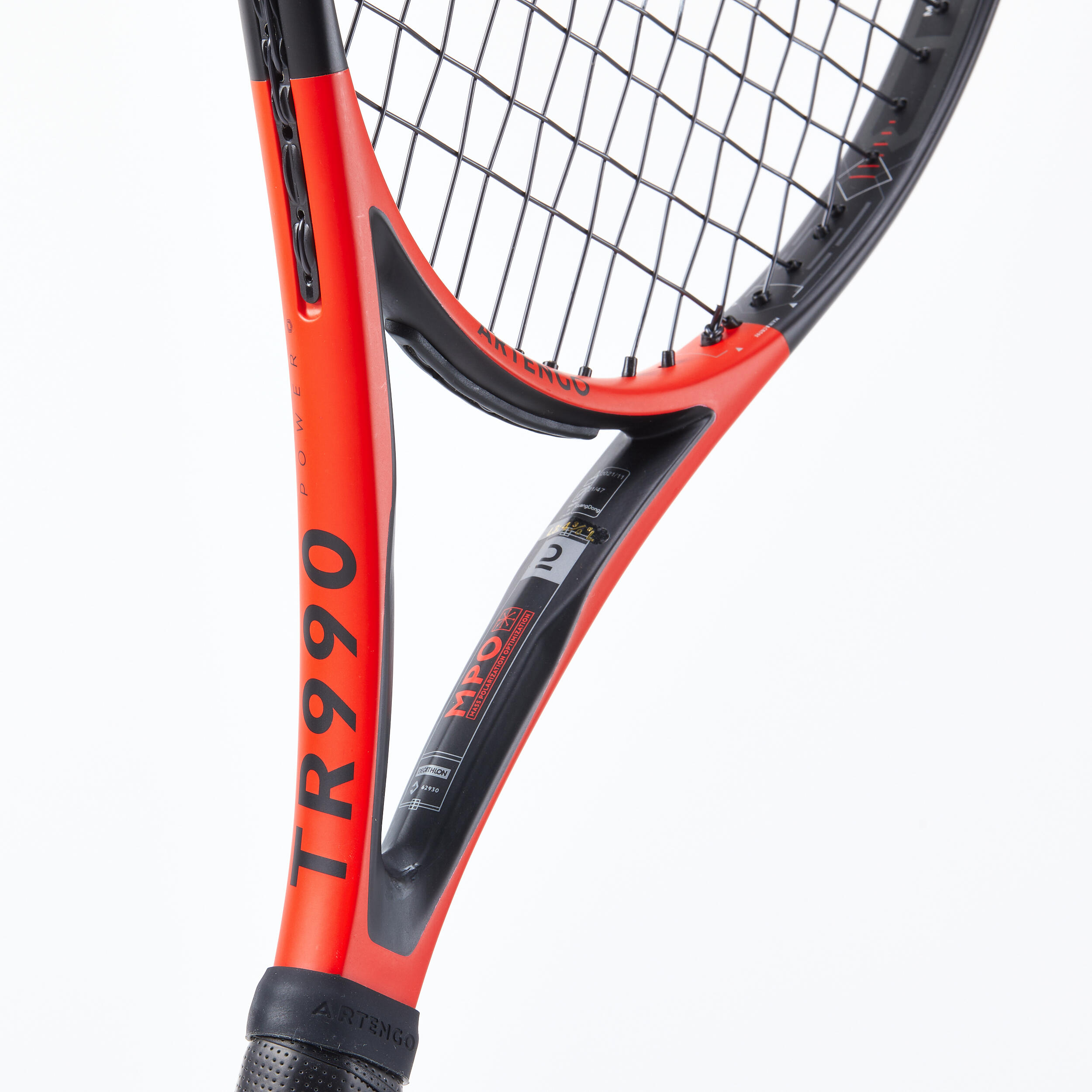 Tennis Racket 285 g - TR 990 Power Red/Black - black, Scarlet red 