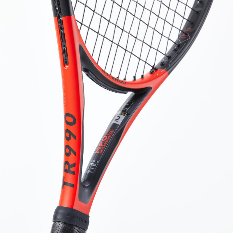 Raquete de ténis adulto - ARTENGO TR990 POWER Vermelho Preto 285g