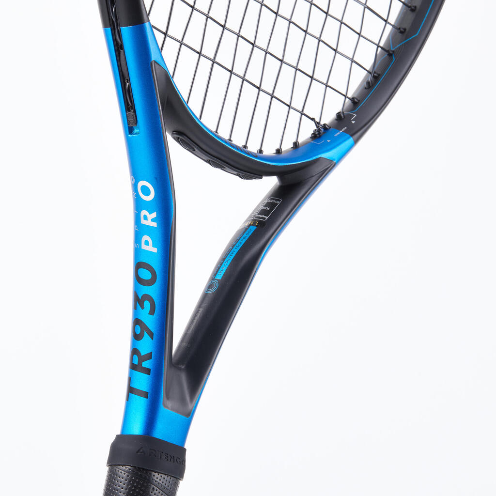 Adult Tennis Racket Spin Pro TR930 300g - Black/Blue