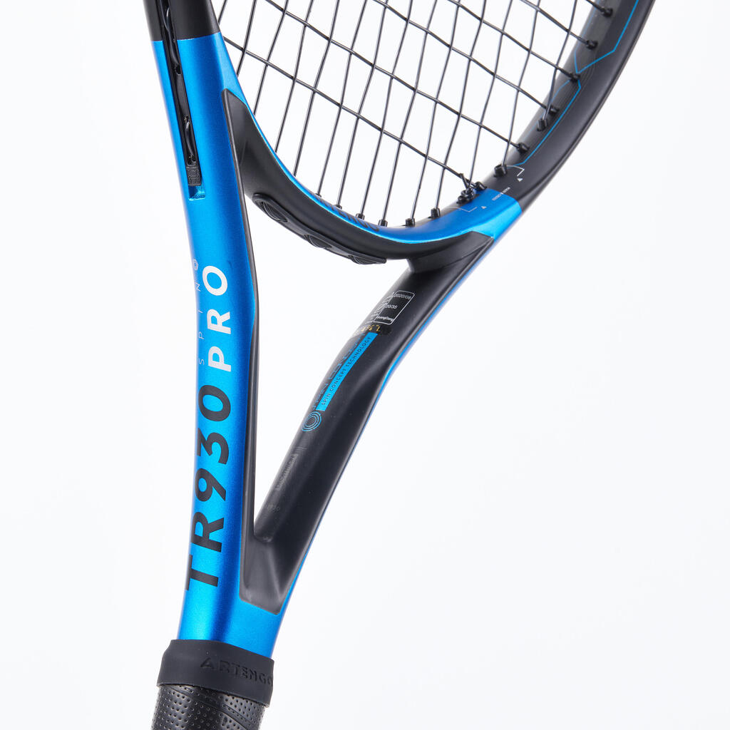 מחבט טניס למבוגרים TR930 Spin Pro - שחור/כחול
