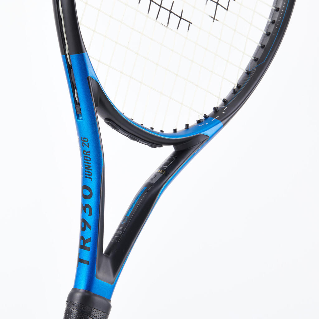 Tennisschläger Kinder - TR930 Spin 26 Zoll besaitet blau