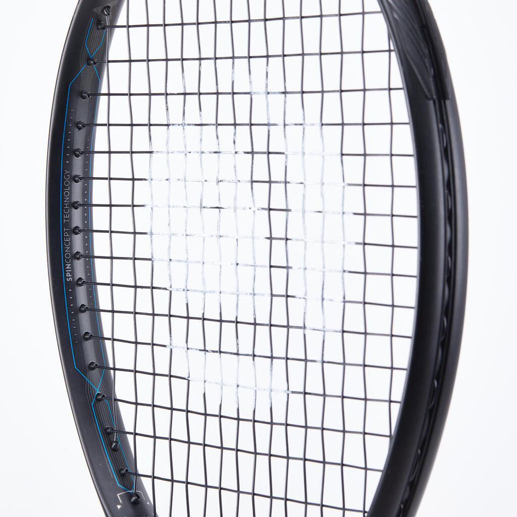 Pieaugušo tenisa rakete “TR930 Spin”, 285 g, melna, zila
