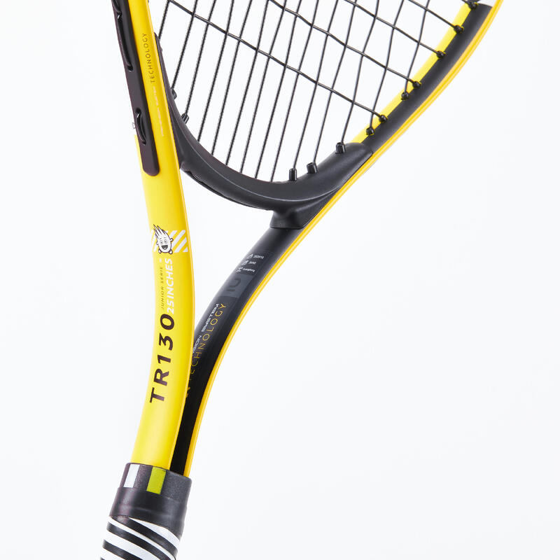 Tennisschläger Kinder - TR130 25 Zoll besaitet gelb