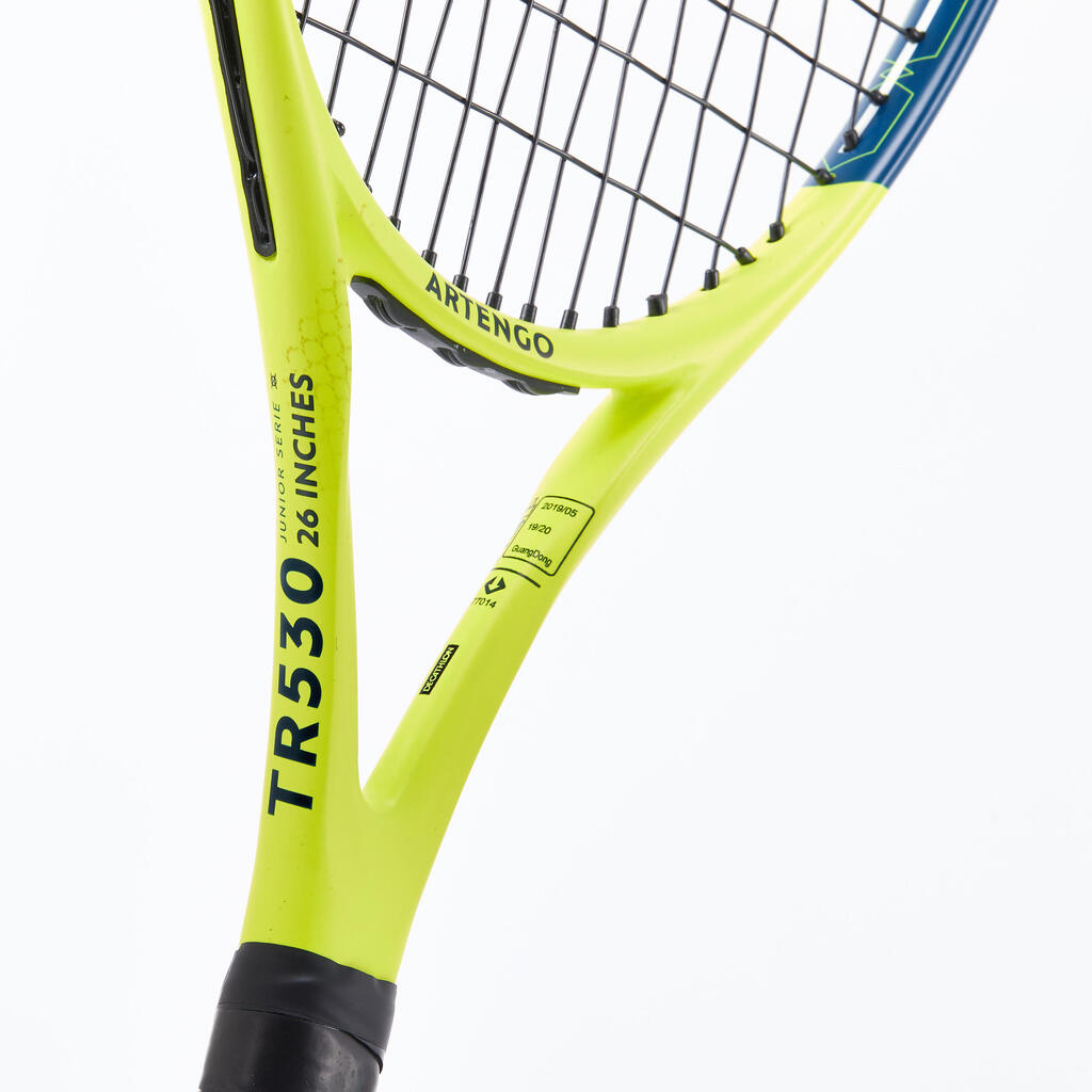 Laste tennisereket TR530 26, kollane