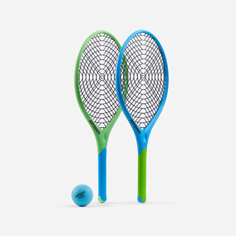 Tennis-Set Funyten 2 Schläger und 1 Ball blau/grün Media 1