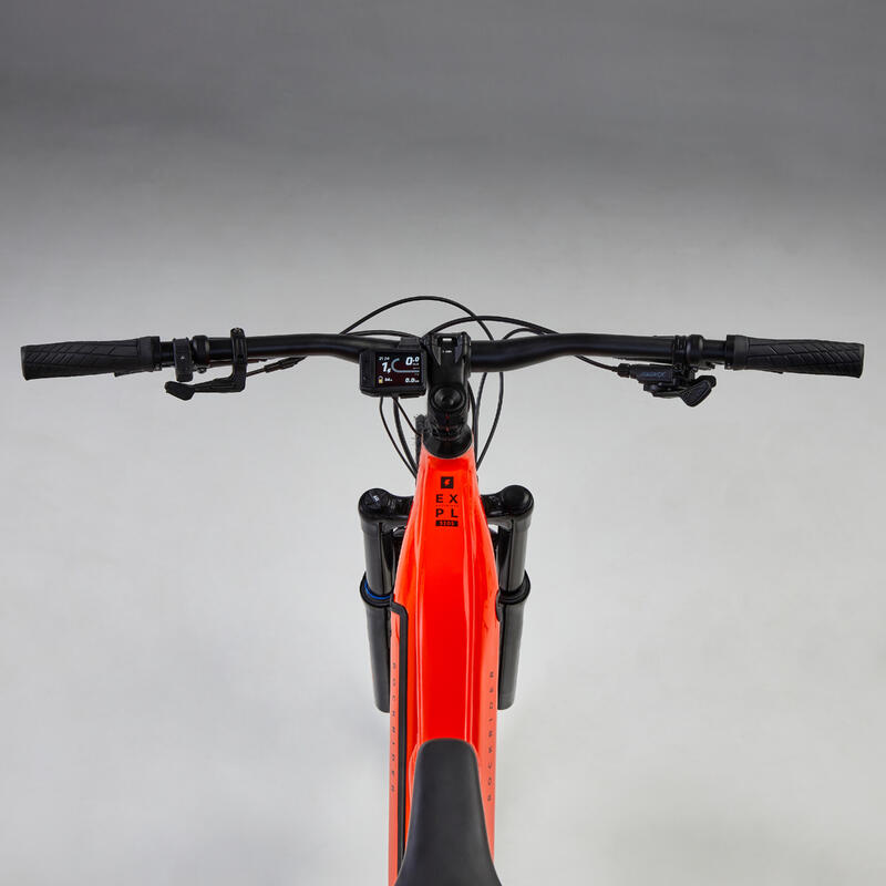 Integr-Manillar de carbono para bicicleta de montaña, manillar integrado de  740mm para mesa, Mtb