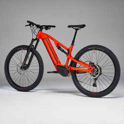 29" Full Suspension Electric Mountain Bike E-Expl 520 S - Bright Red