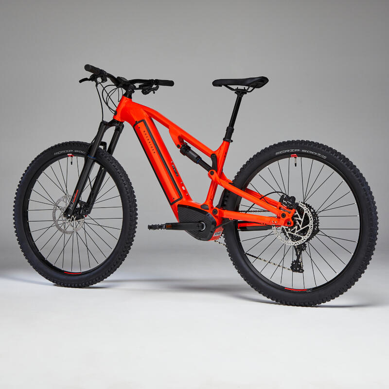 Bicicleta eléctrica montaña 29" doble suspensión E-EXPL 520 S Rojo 500 Wh