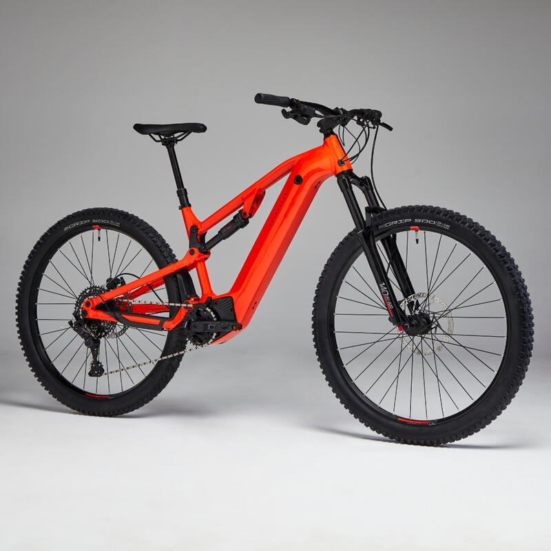 Bicicleta eléctrica montaña 29" doble suspensión E-EXPL 520 S Rojo 500 Wh