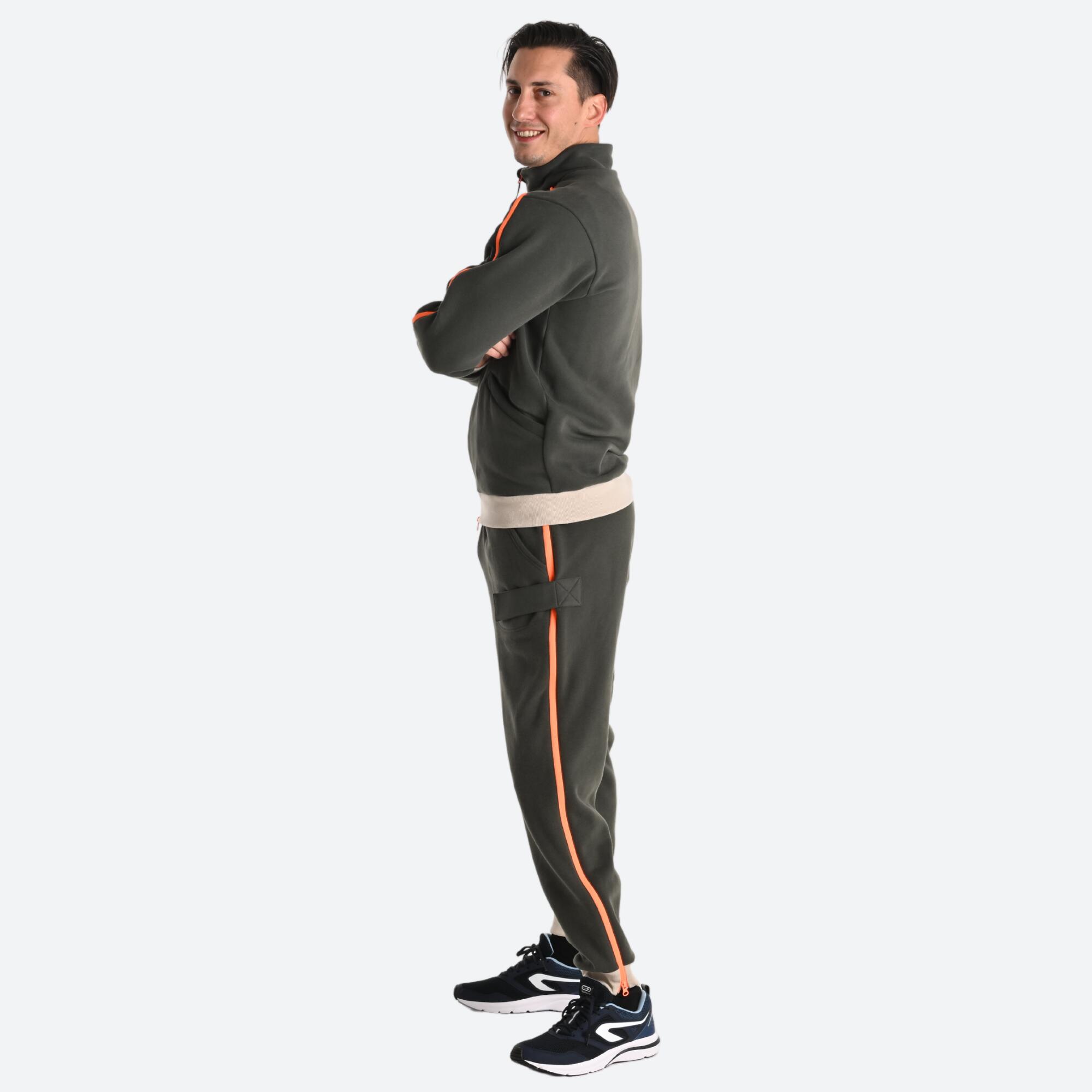 Jogging avec fermeture eclair en bas homme cheap
