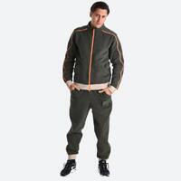 Pantalon de jogging homme zip facile à enfiler en coton bio - vert olive