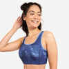 Sport-Bustier Yoga wendbar - blau