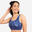 Sport-Bustier Damen Yoga wendbar - blau