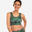 Sport-Bustier Damen Yoga wendbar - grün