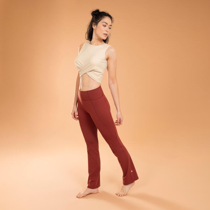 PANT FLARE PREMIUM YOGA DYN TERRACOTTA