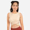 Crop Top Yoga Premium - naturfarben