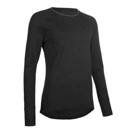 Women's Long-Sleeved Yoga T-Shirt - Black