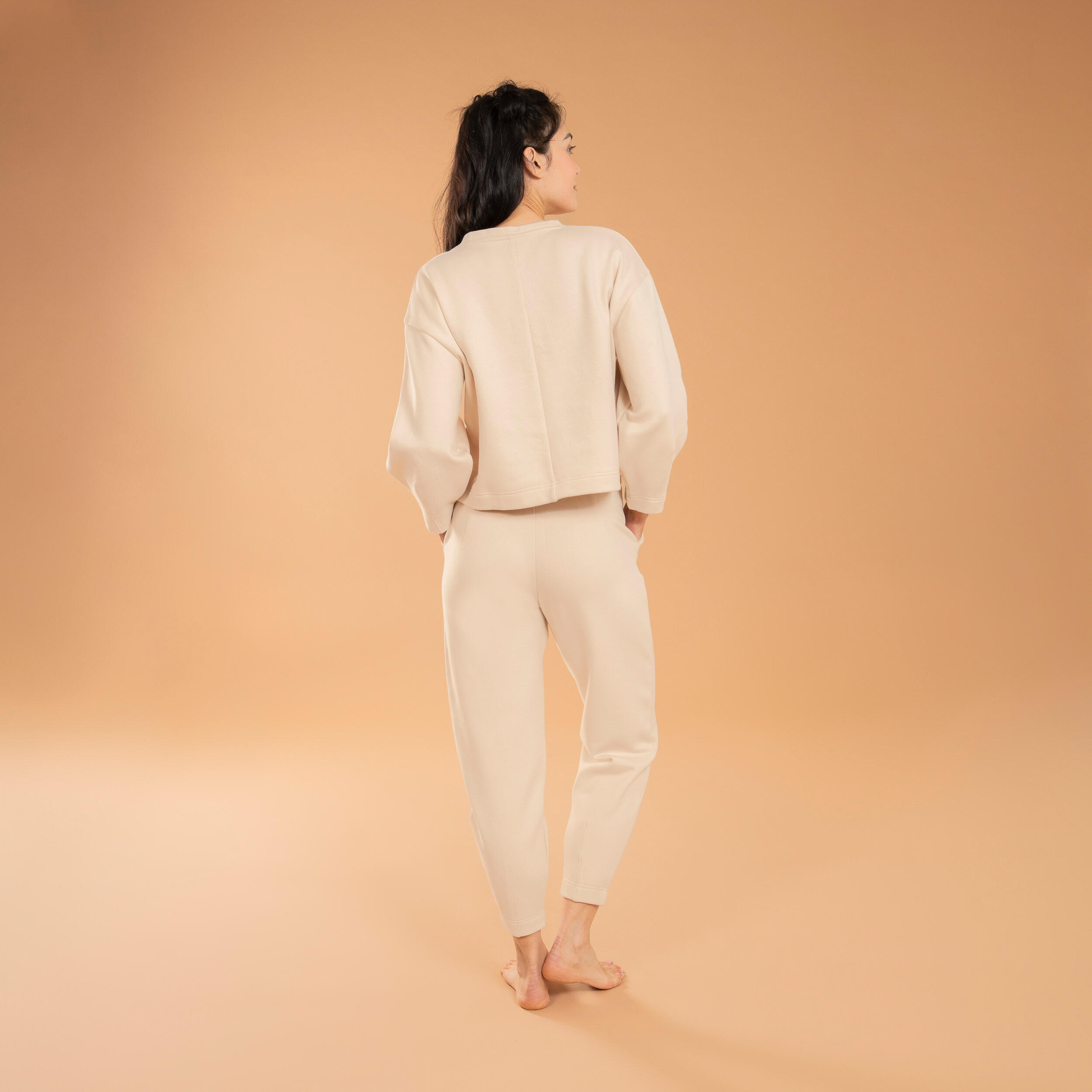 Yoga Warm Ball-Shape Sweatshirt - Beige 5/5