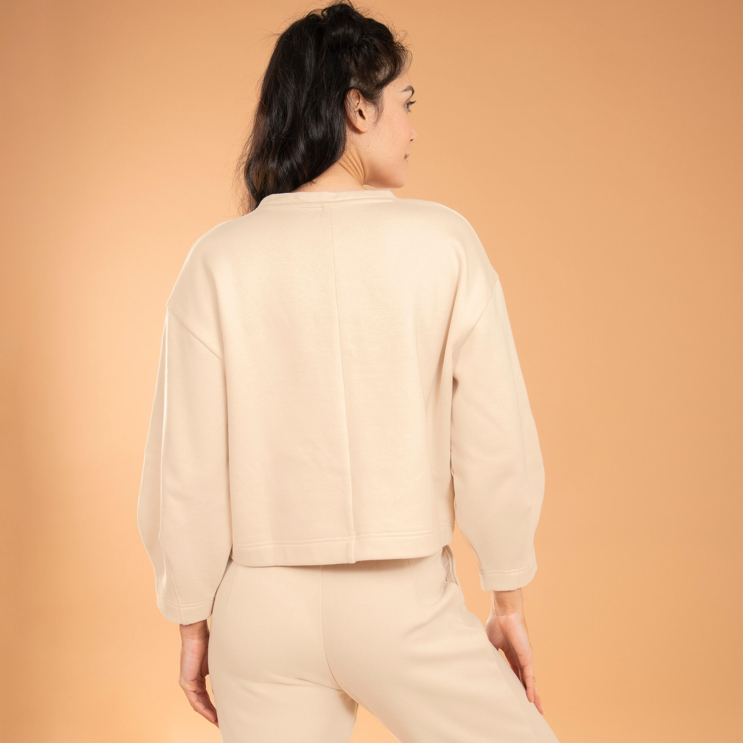 Yoga Warm Ball-Shape Sweatshirt - Beige 2/5