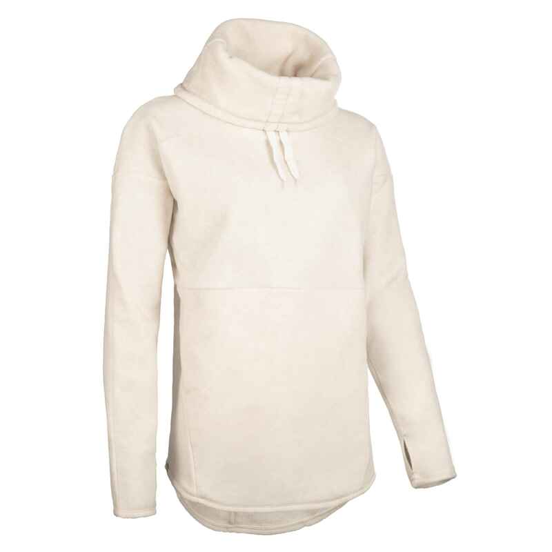 Women's Yoga Relaxation Fleece Sweatshirt - Beige